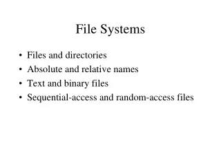 File Systems