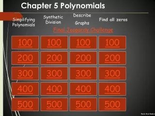 Chapter 5 Polynomials