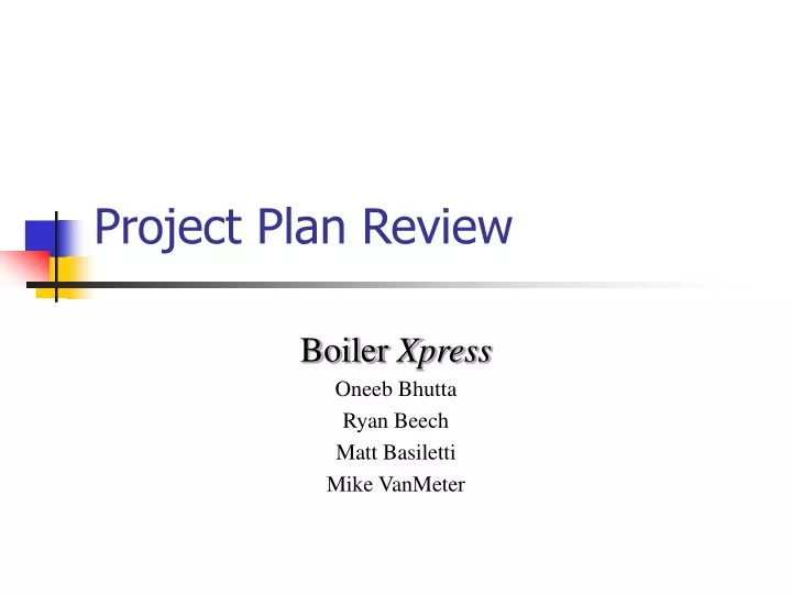 project plan review