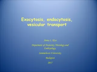 Exocytosis, endocytosis, vesicular transport