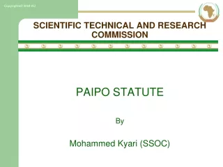 SCIENTIFIC TECHNICAL AND RESEARCH COMMISSION