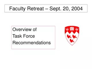 Faculty Retreat – Sept. 20, 2004