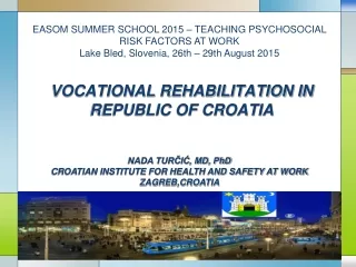 VOCATIONAL REHABILITATION IN REPUBLIC OF CROATIA