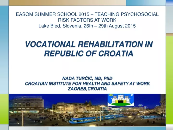 vocational rehabilitation in republic of croatia