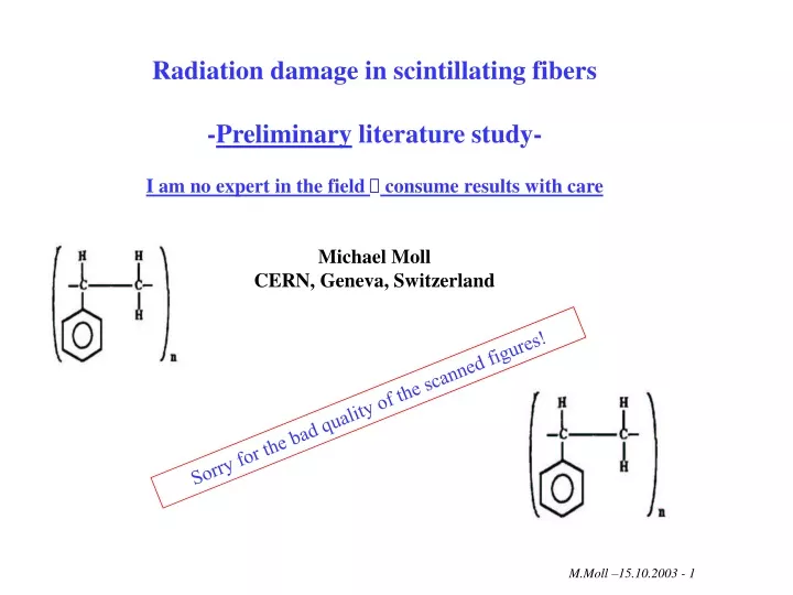 radiation damage in scintillating fibers