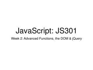 JavaScript: JS301