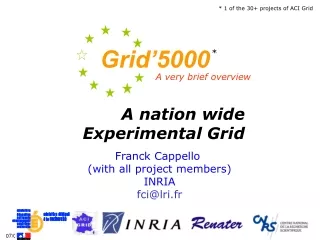 A nation wide Experimental Grid