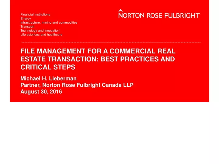 file management for a commercial real estate transaction best practices and critical steps