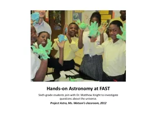 Hands-on Astronomy at FAST
