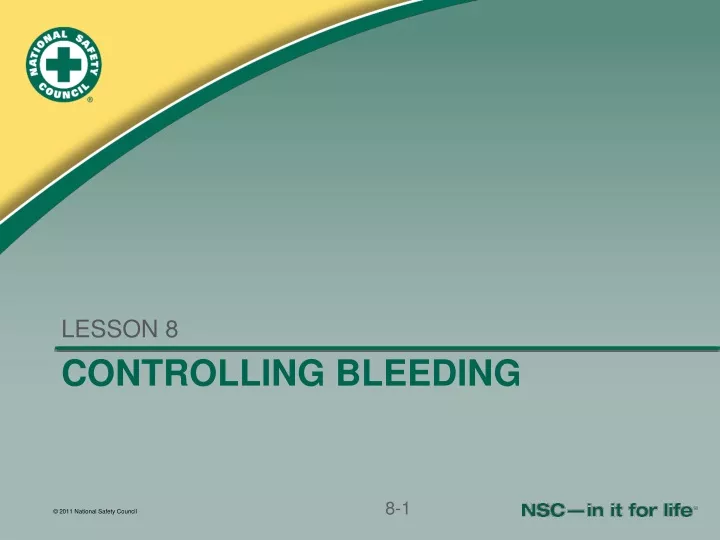 controlling bleeding