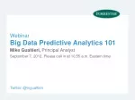 Big Data Predictive Analytics 101 Webinar by Mike Gualtieri - slide 1