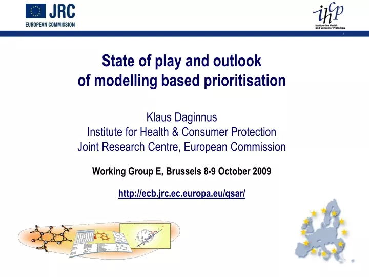 state of play and outlook of modelling based
