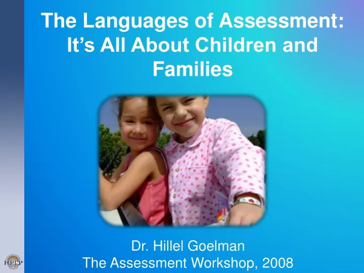 the languages of assessment it s all about