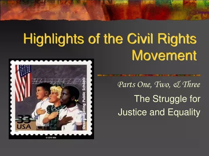 highlights of the civil rights movement