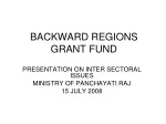Backward Regions Grant Fund: Enhancing Local Development Capacities - slide 1