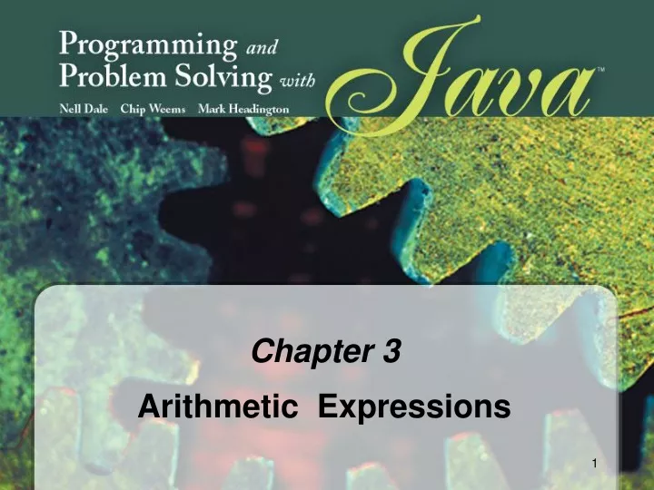 chapter 3 arithmetic expressions