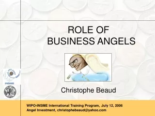 ROLE OF  BUSINESS ANGELS