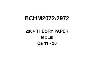 BCHM2072/2972