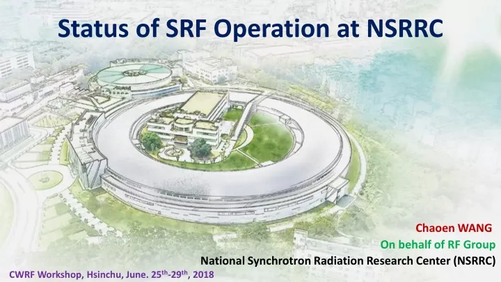 status of srf operation at nsrrc