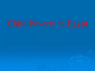 Child Poverty in Egypt