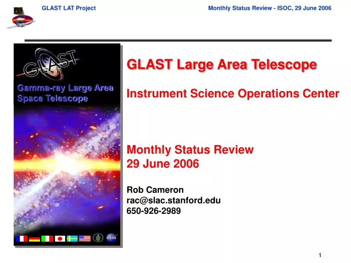 gamma ray large area space telescope