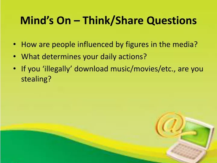 mind s on think share questions