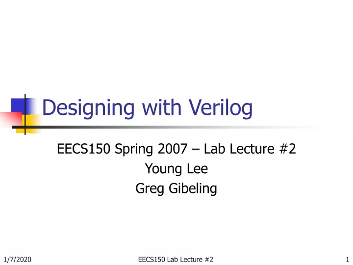 designing with verilog