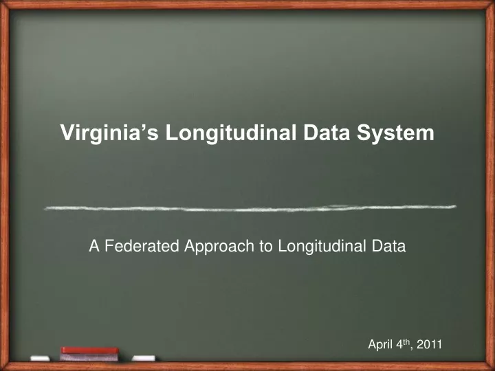 virginia s longitudinal data system