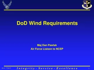 DoD Wind Requirements