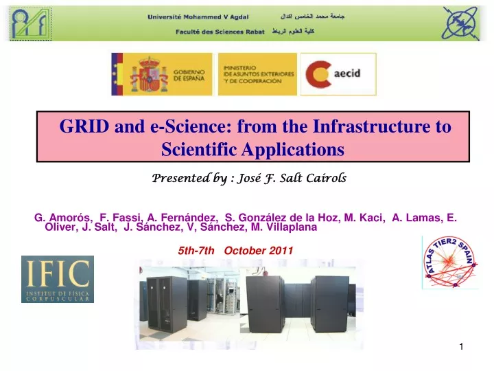 grid and e science from the infrastructure