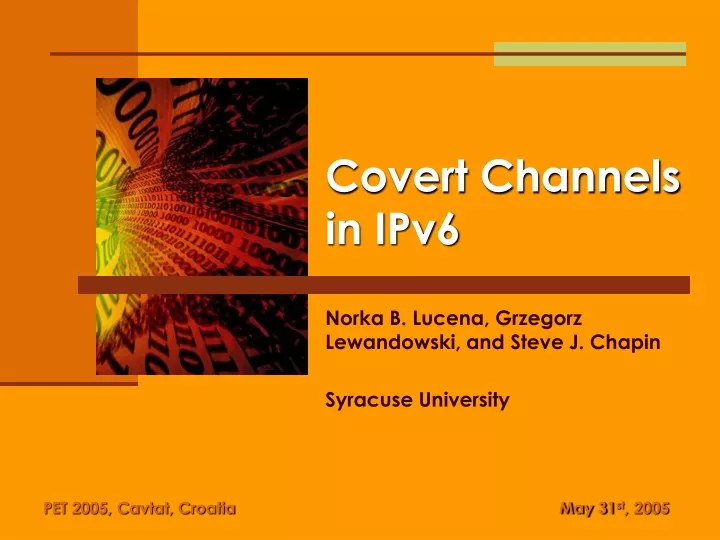 covert channels in ipv6
