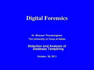 Digital Forensics