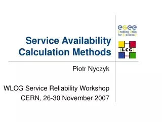 Service Availability Calculation Methods
