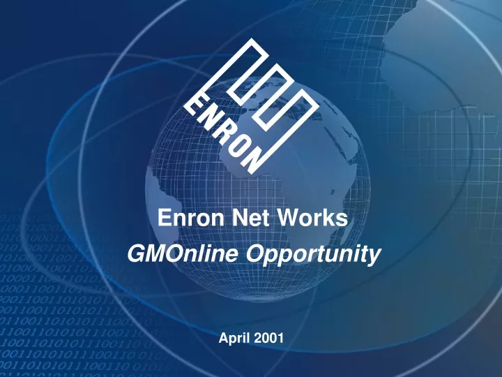 enron net works gmonline opportunity