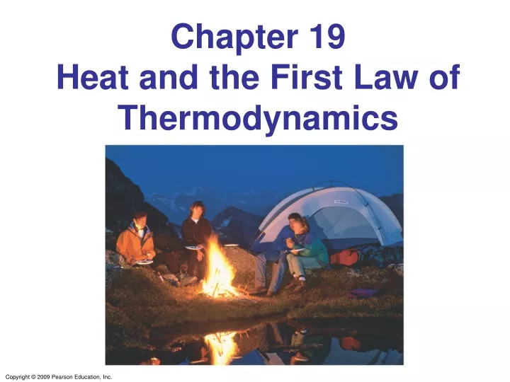 chapter 19 heat and the first law of thermodynamics