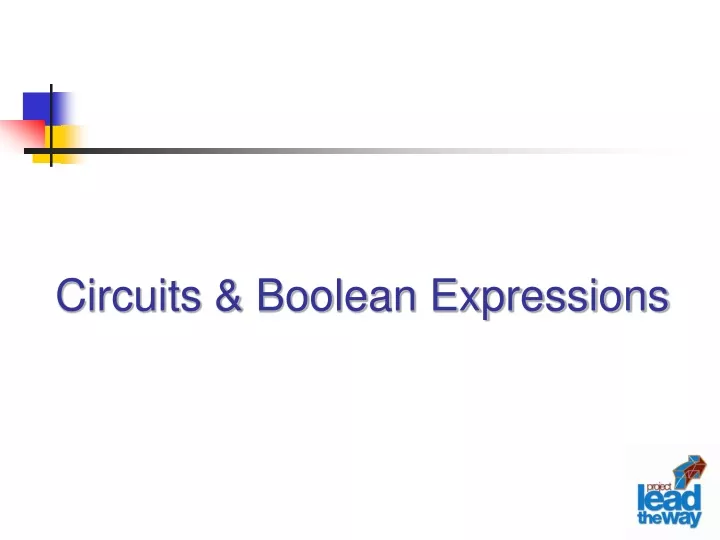 circuits boolean expressions
