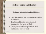 Bible Verse Alphabet - slide 1