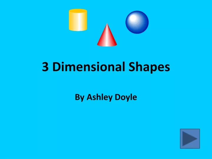 3 dimensional shapes
