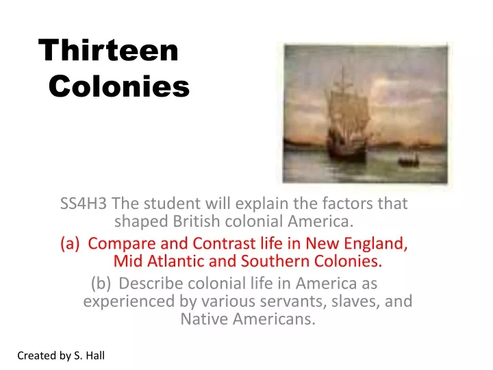 thirteen colonies