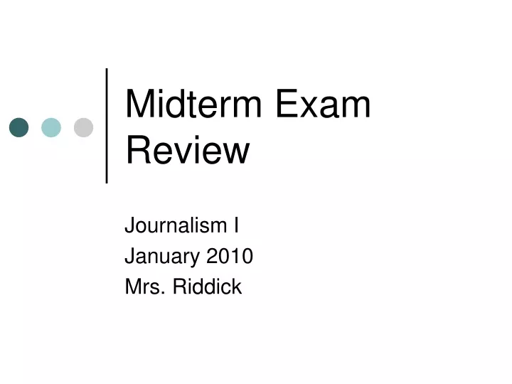 midterm exam review