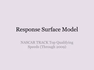 Response Surface Model