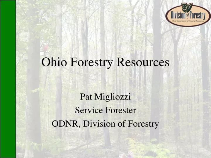 ohio forestry resources