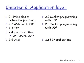 Chapter 2: Application layer