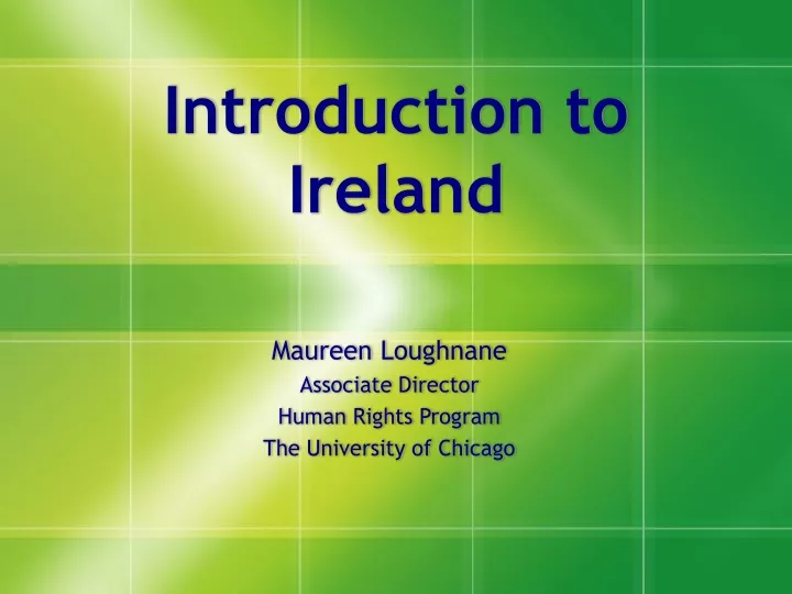 introduction to ireland