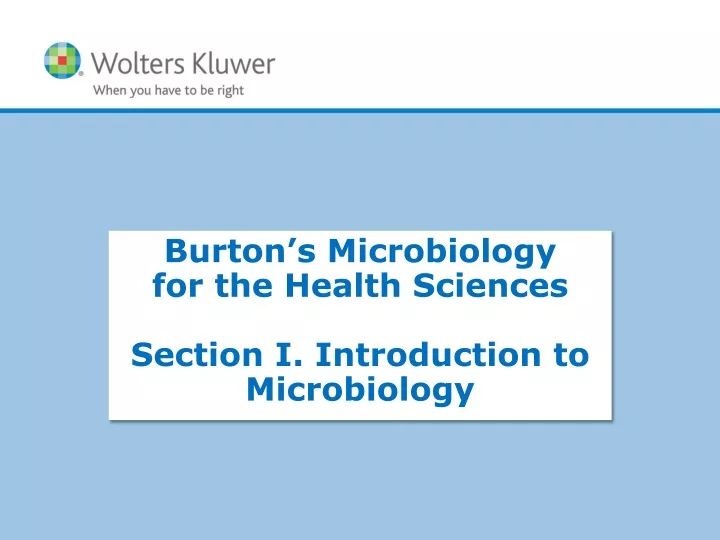 burton s microbiology for the health sciences