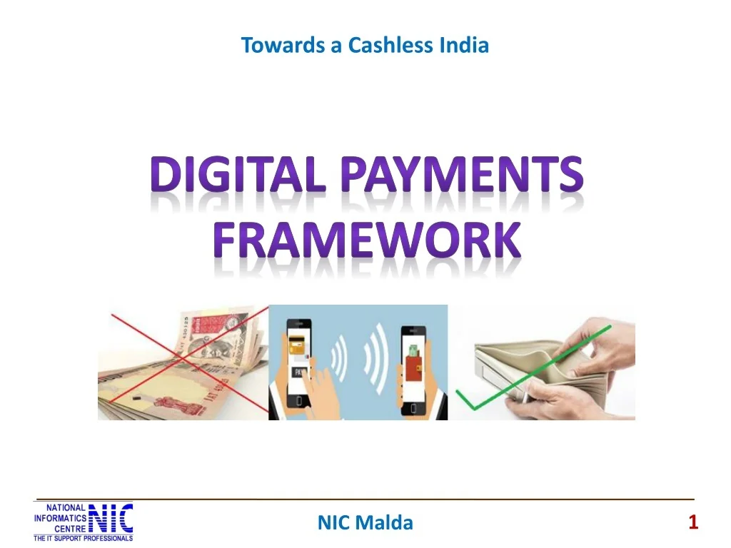 PPT - Towards a Cashless India - Digital Payments Framework PowerPoint ...
