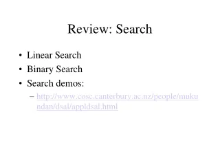 Review: Search