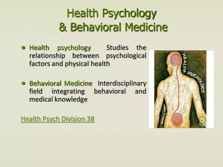 health psychology behavioral medicine