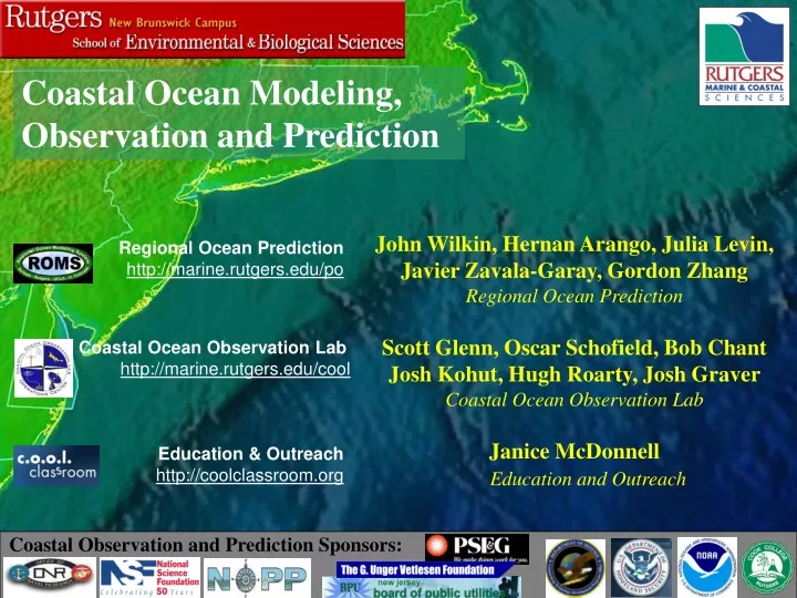 coastal ocean modeling observation and prediction