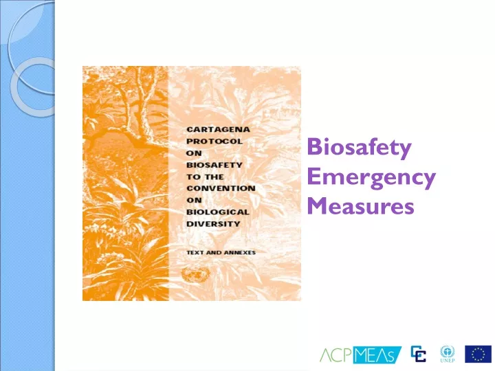 biosafety emergency measures